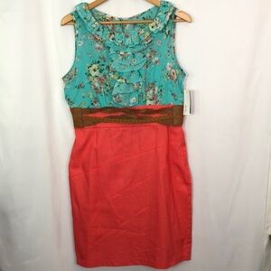 Alyx Limited Women Floral Top Belted Sleeveless Dress Size L